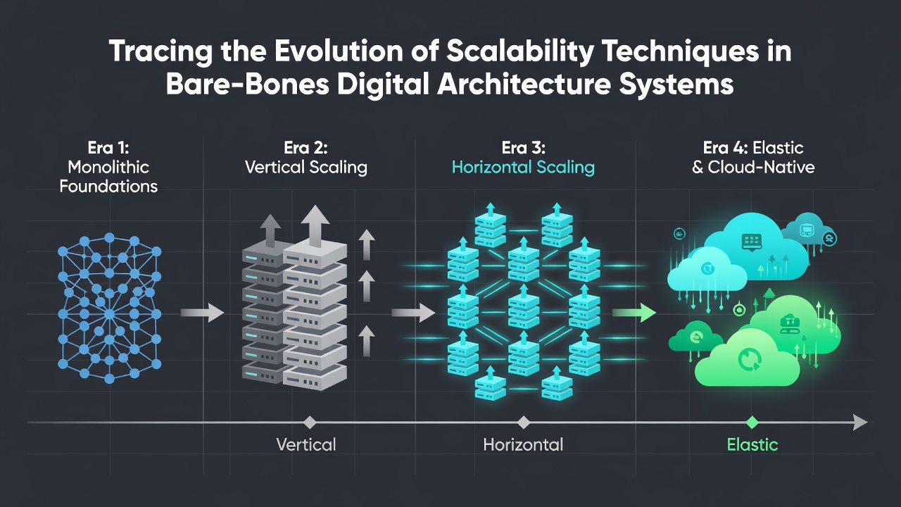 Tracing the Evolution of Scalability Techniques in Bare-Bones Digital Architecture Systems